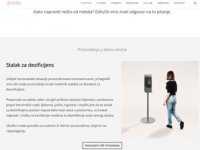 Metalni stalci za dezinficijense hrvatskog proizvođača postali su veliki hit