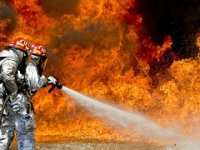 Izgorjela lakirnica Drvne industrije Spačva u Vinkovcima